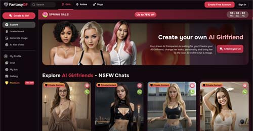 fantasy girlfriend ai chat girls