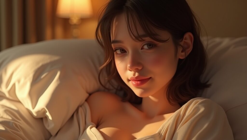 Lifelike AI companion showing emotional connection and digital intimacy