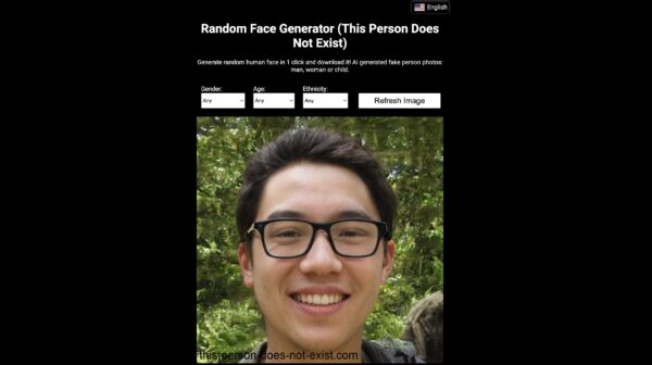 this person does not exist homepage website