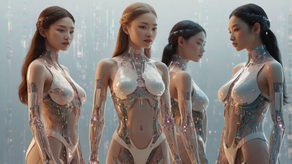 Diverse AI-generated artistic character representations
