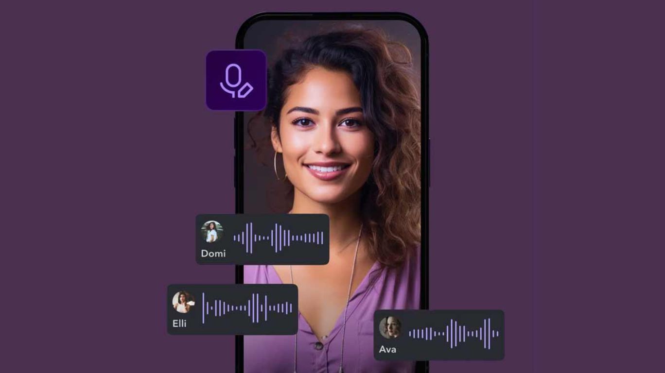 ai girl voice main image female on iphone with different vocals