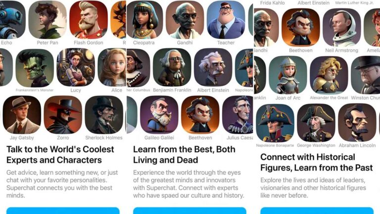 different character ai websites