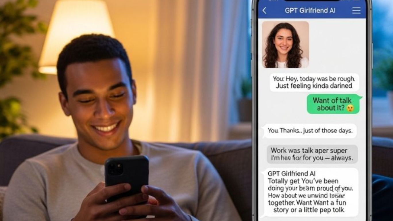 Relax and connect with your GPT Girlfriend AI—your digital companion for emotional support, creativity, and personal growth.