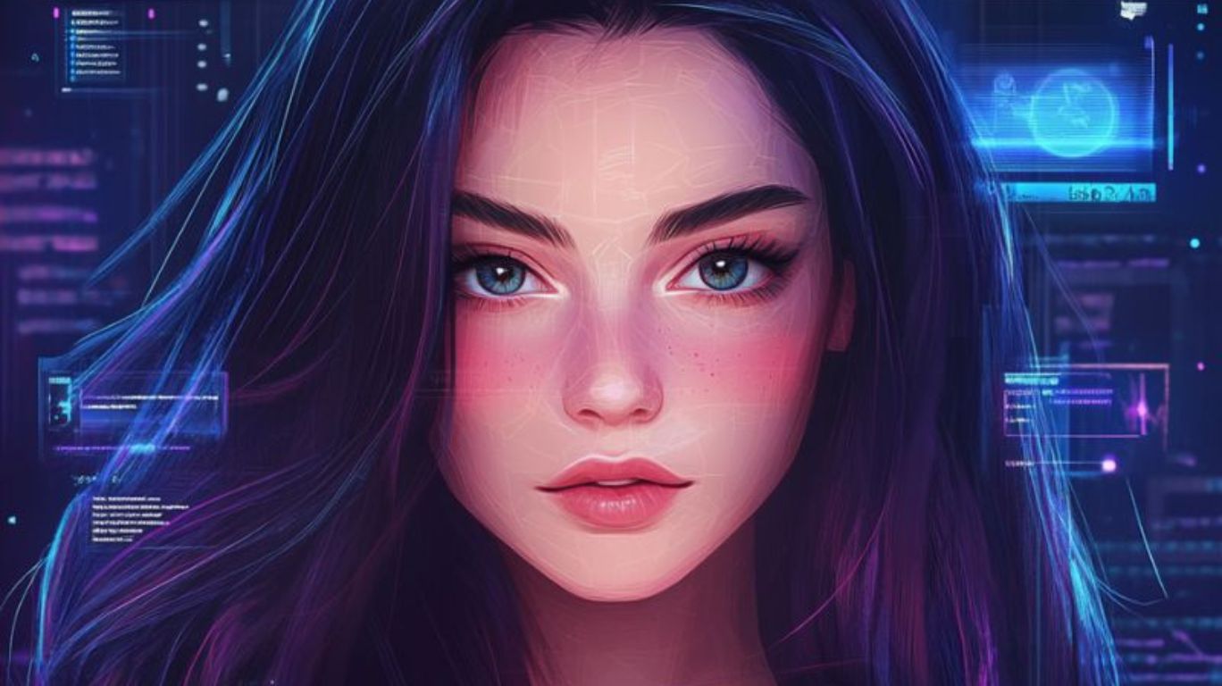 Customizable AI girl avatar with personality settings and chat interface, showcasing features of a top AI Girl Generator for immersive and safe virtual companionship.