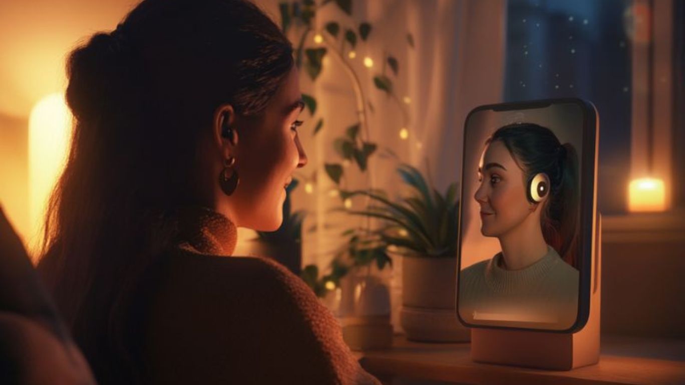 Replika AI providing emotional support with Crushon AI enhancing empathetic interaction through advanced language understanding.