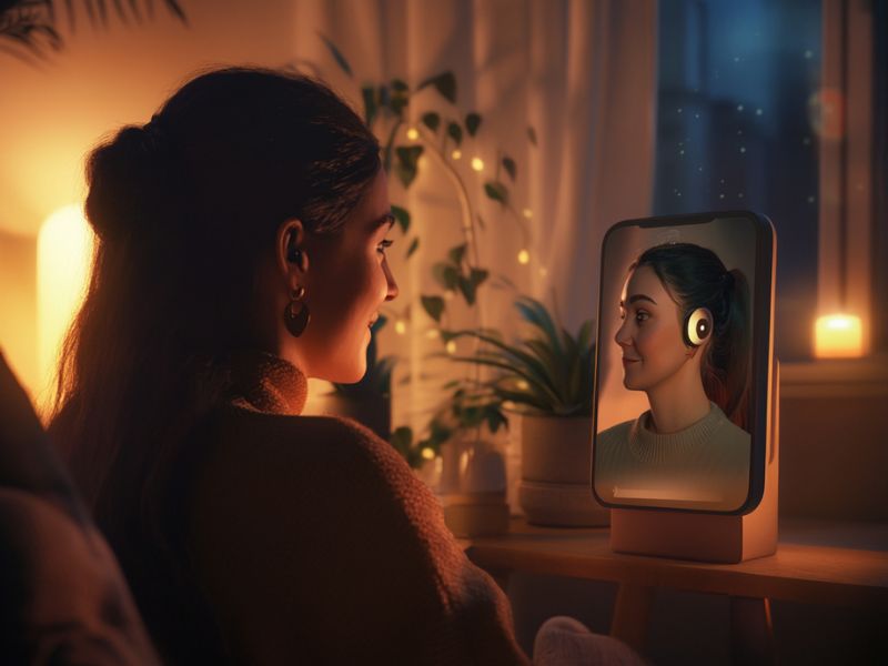 Replika AI providing emotional support with Crushon AI enhancing empathetic interaction through advanced language understanding.