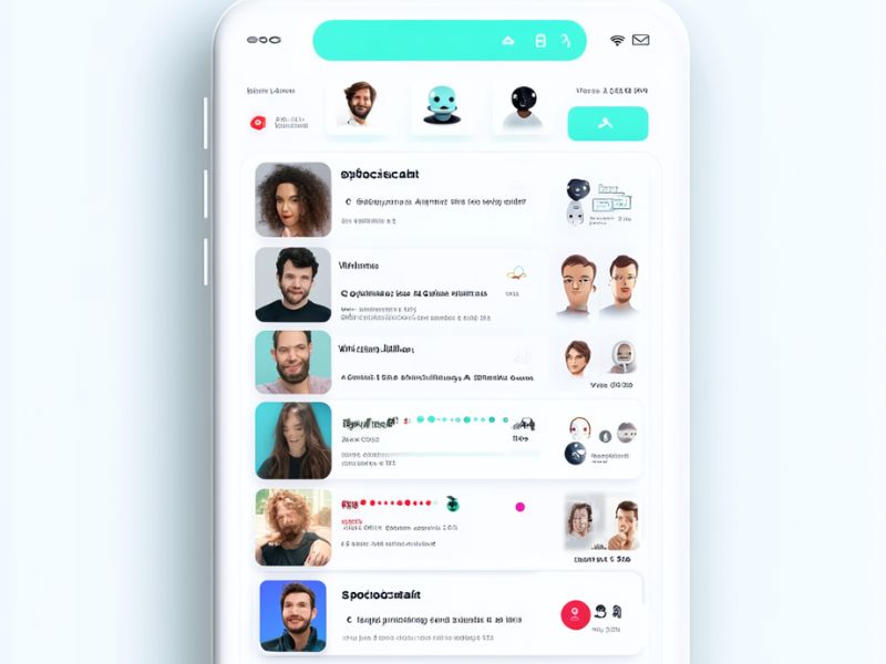 Spicychat dashboard showcasing search tools, category filters, and bot suggestions for finding the ideal chatbot experience.