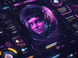 Spicy AI interface showing key features like customizable avatars, personality settings, and NSFW controls for a personalized user experience