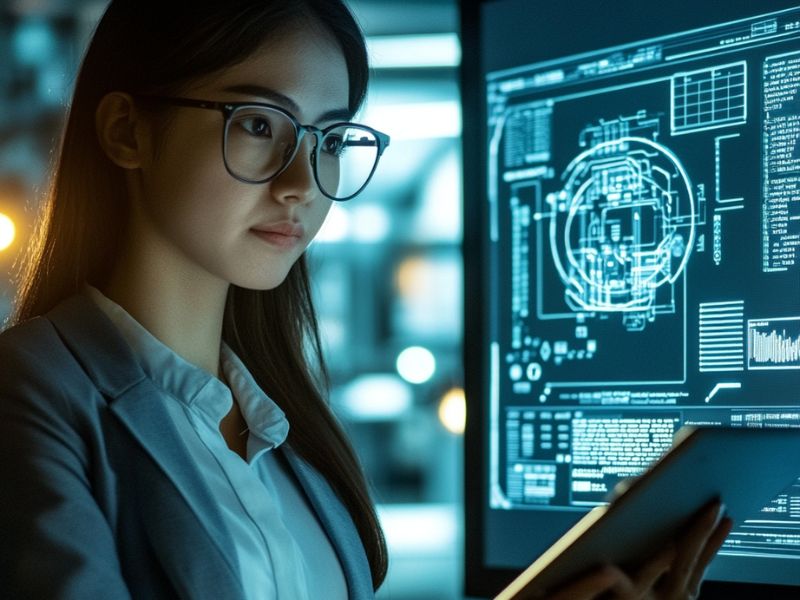 iGirl developer reviewing ethical standards, highlighting responsibility and data privacy in AI companionship.
