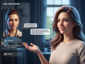 Diverse users including solo individuals, writers, and tech enthusiasts interacting with GirlfriendGPT AI companion on multiple devices