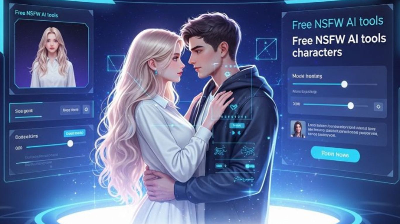Free NSFW AI virtual couple showing simulated intimacy and custom adult content creation features
