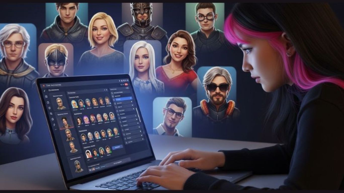 User customizing a roleplay AI chat bot with unique traits, personality, and design features, bringing a personalized digital companion to life.