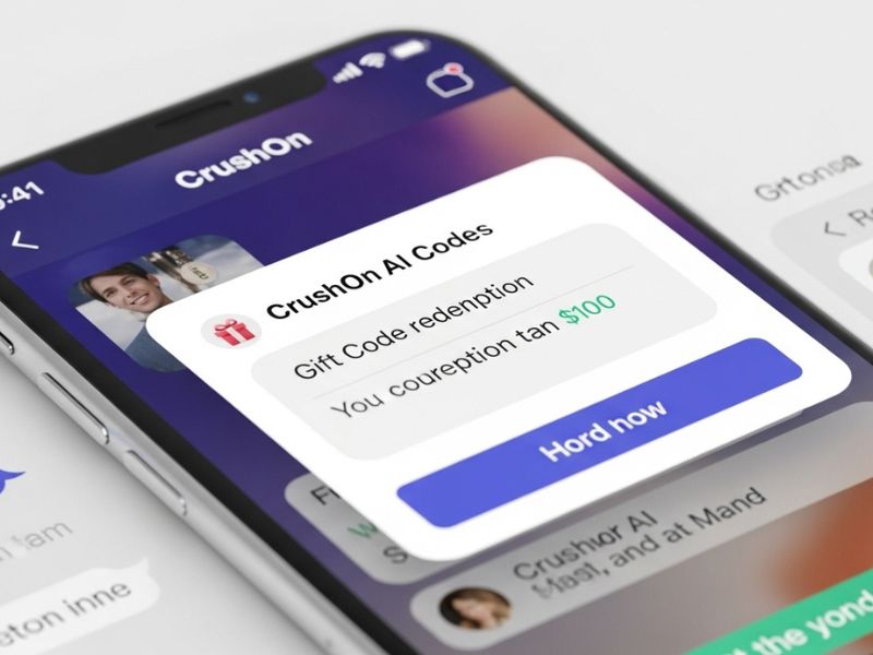 User redeeming CrushOn AI Codes on the chatbot platform to extend message limits for free