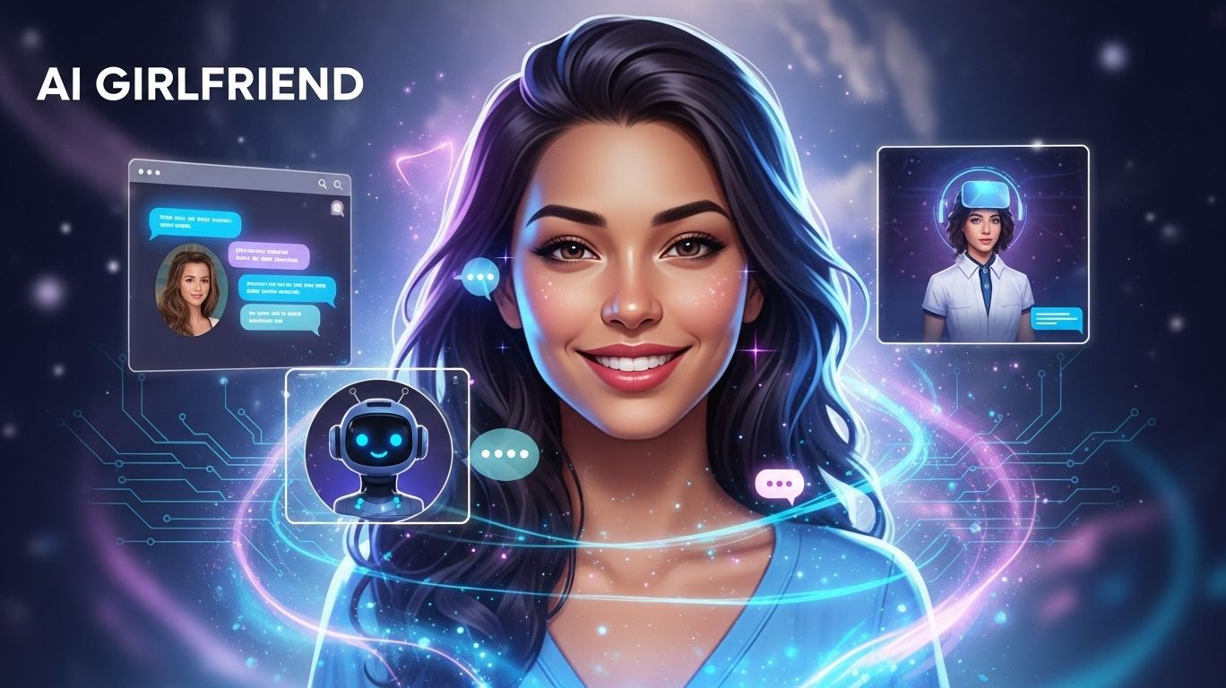 Digital illustration symbolizing the gf nsfw AI girlfriend trend, highlighting fantasy, companionship, and creative adult interaction.