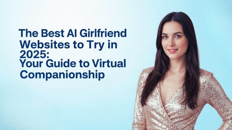 The image features a young adult female with fair skin and dark brown, straight hair that reaches her waist. She is positioned slightly to the right of the center, gazing forward with a slight smile. She wears a sequined, gold-colored, V-neck dress. Her left hand is subtly visible, resting on her hip.
