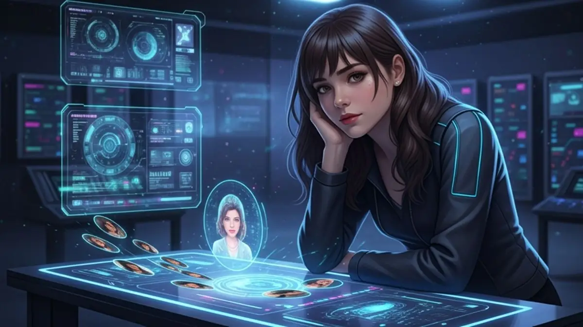 Man enjoying a private NSFW chat with an AI girlfriend on his laptop at night
