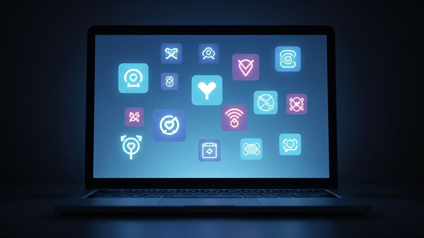 Concept illustration of safe browsing on an r34 website, showing community-driven fan art and creative online spaces with anime, gaming, and comic-inspired symbols.