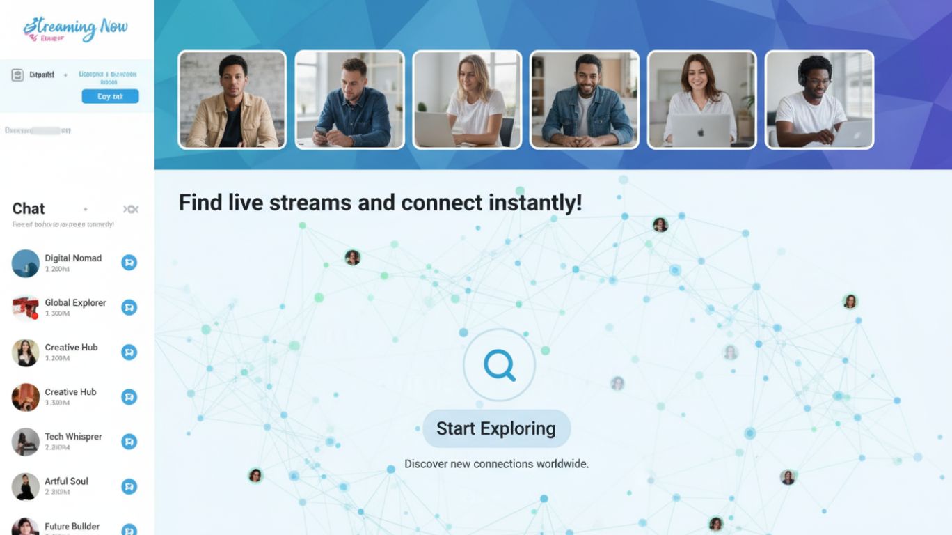 a screen shot of a sex chat rooms with a group of people on it