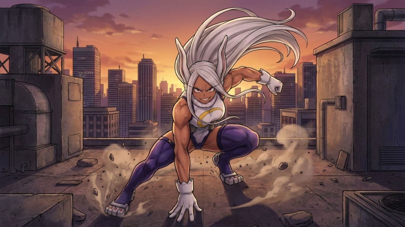 A muscular woman 