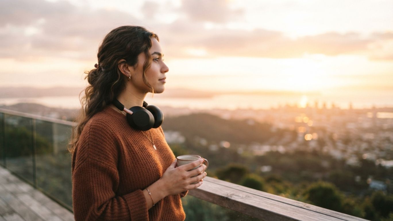 AI voice porn technology and AI-generated audio explored in a relaxing listening environment